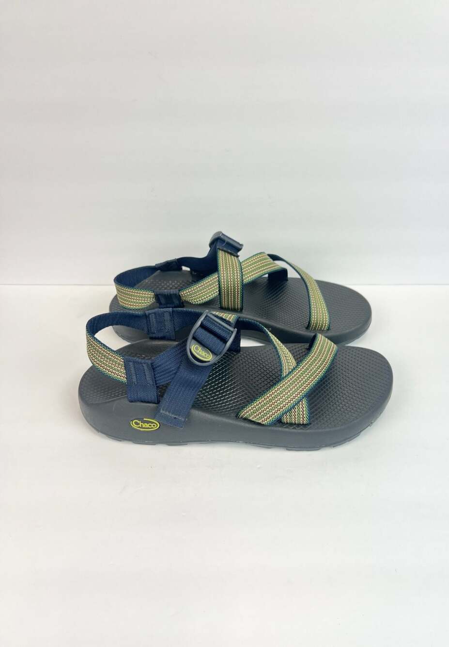 Chaco Z/1 Classic Men's Sandals, Navy and Multi-Colored Straps Size 11